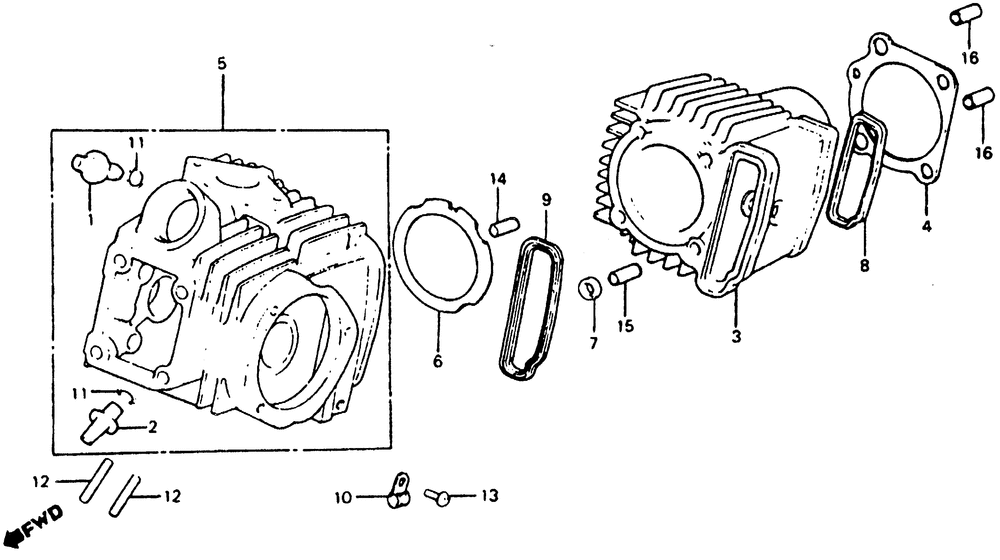 Cylinder head & cylinder