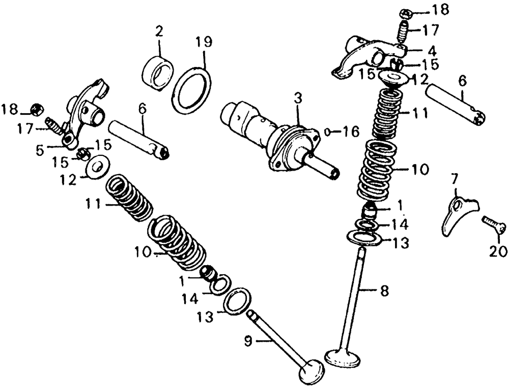 Camshaft & valve