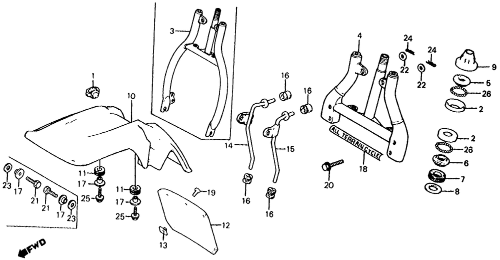 Front fork & front fender