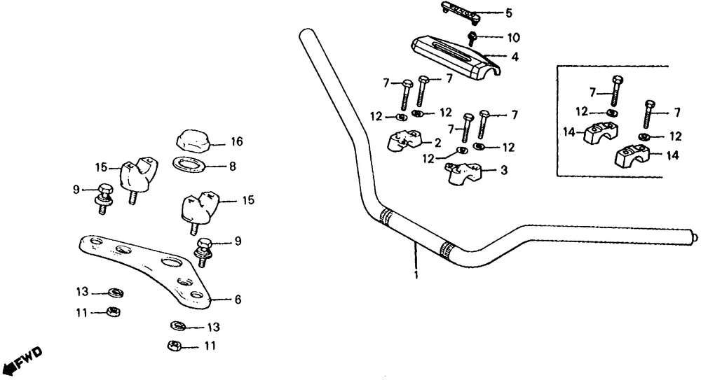 Handlebar & top bridge