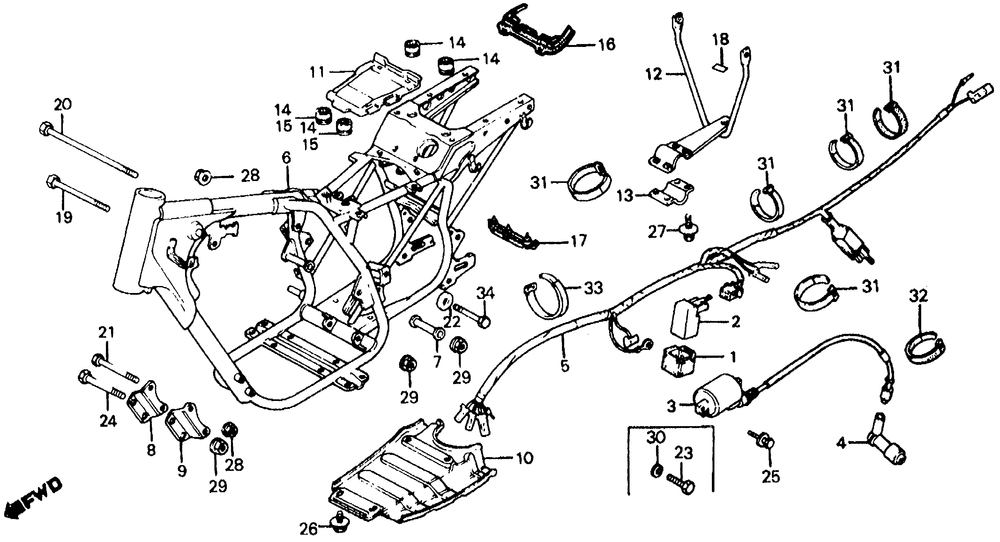 185_200 frame & wire harness 80-83