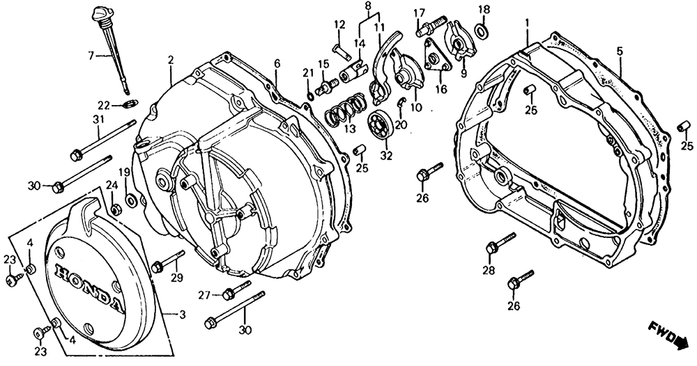 Right crankcase cover