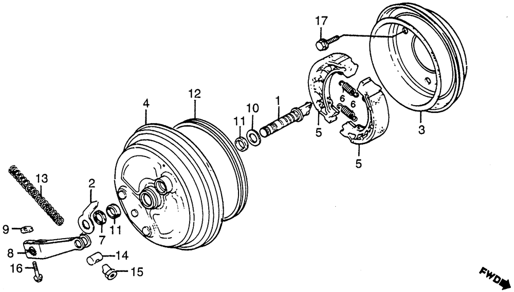 Front brake panel