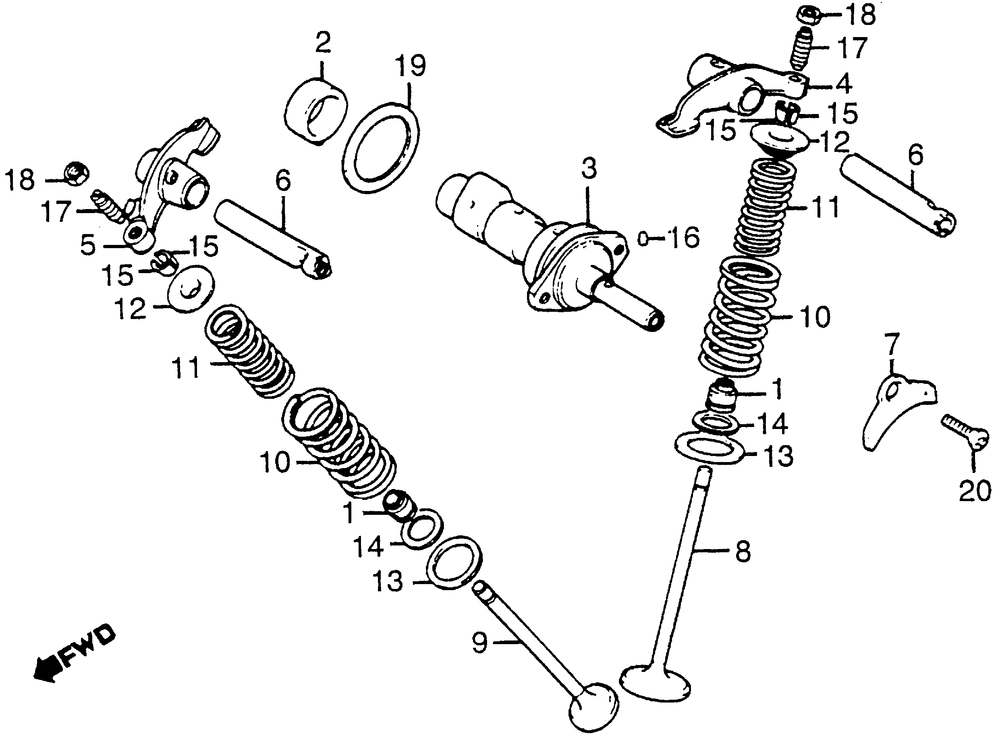 Camshaft & valve