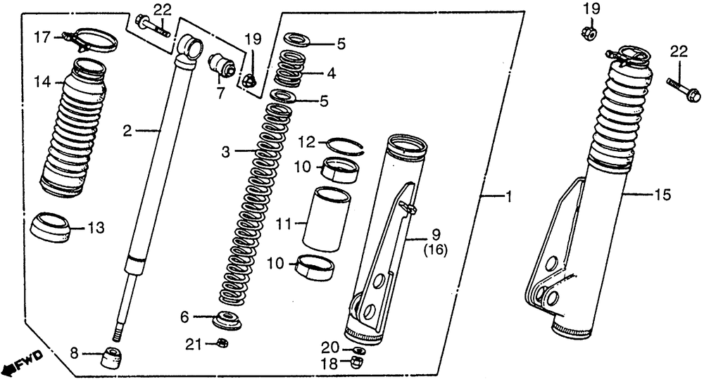 Front fork & front damper 83