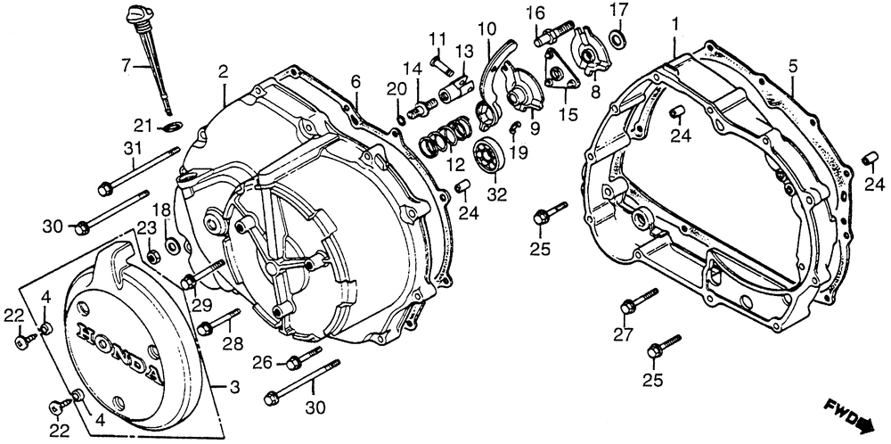 Right crankcase cover