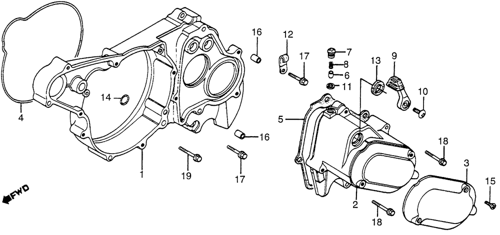 Left spacer cover & subtrans cover