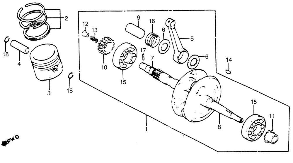 Crankshaft & piston