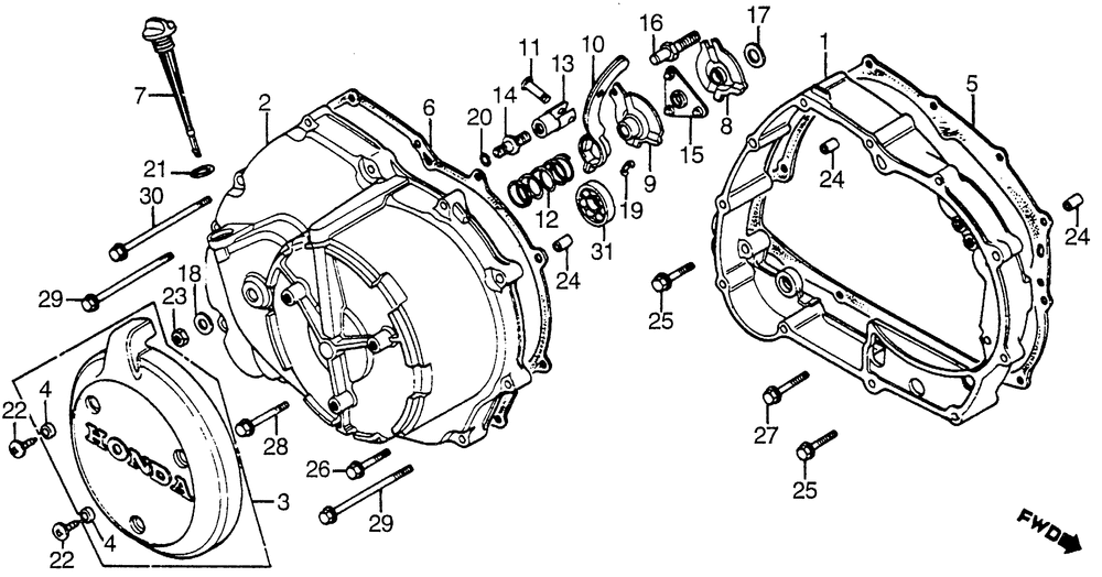 Right crankcase cover