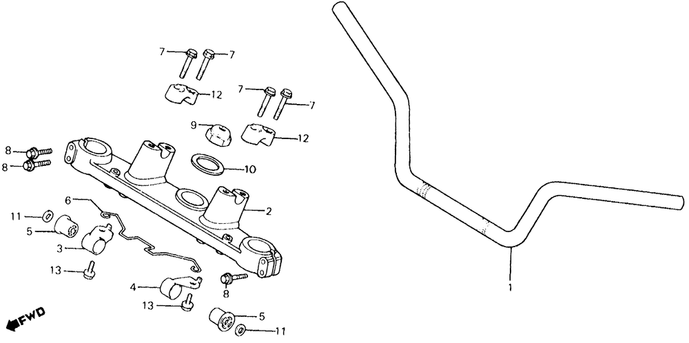 Handlebar & top bridge