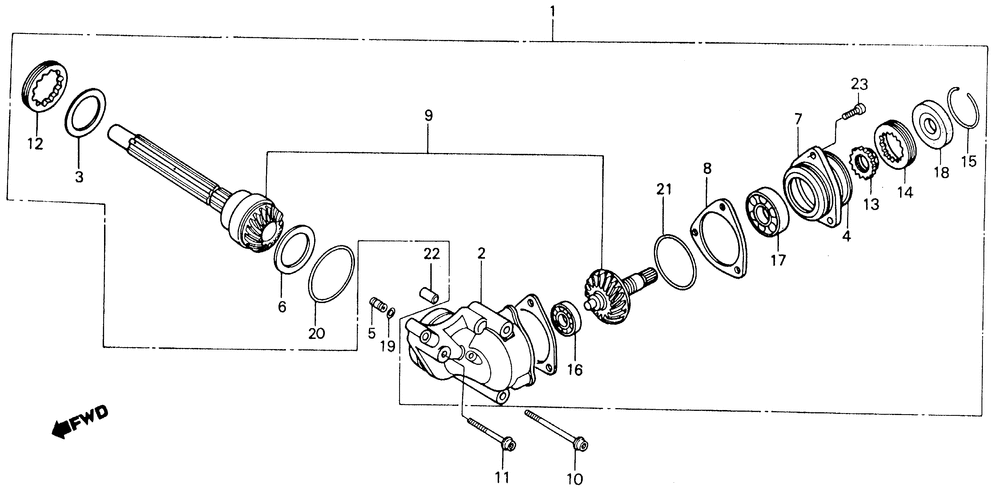 Side gear case