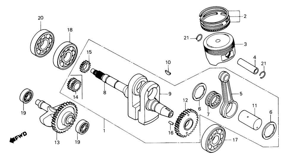 Crankshaft & piston -y