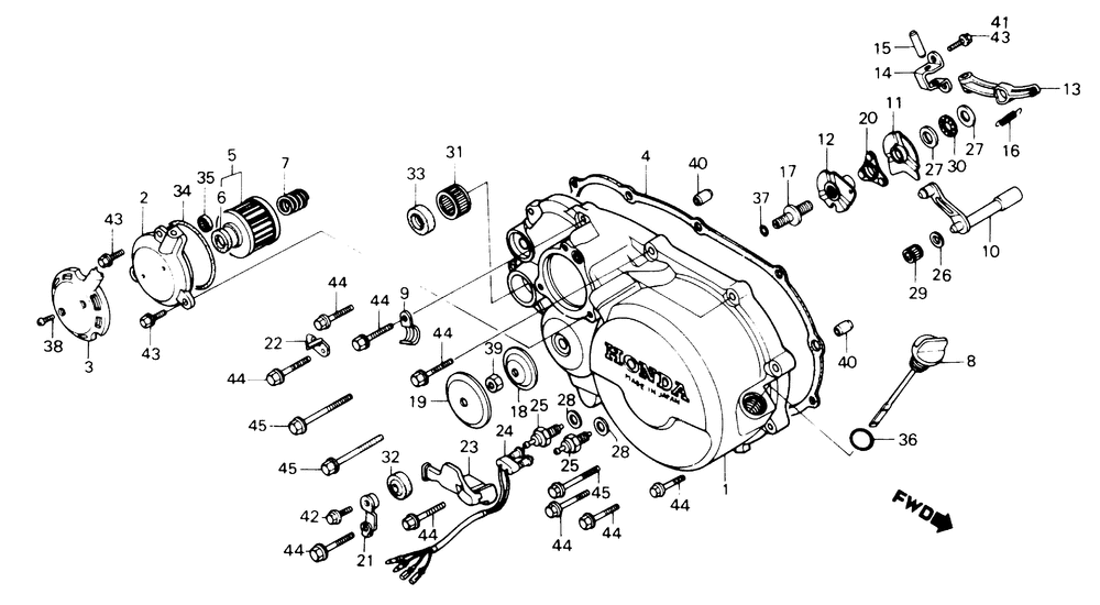 Right crankcase cover