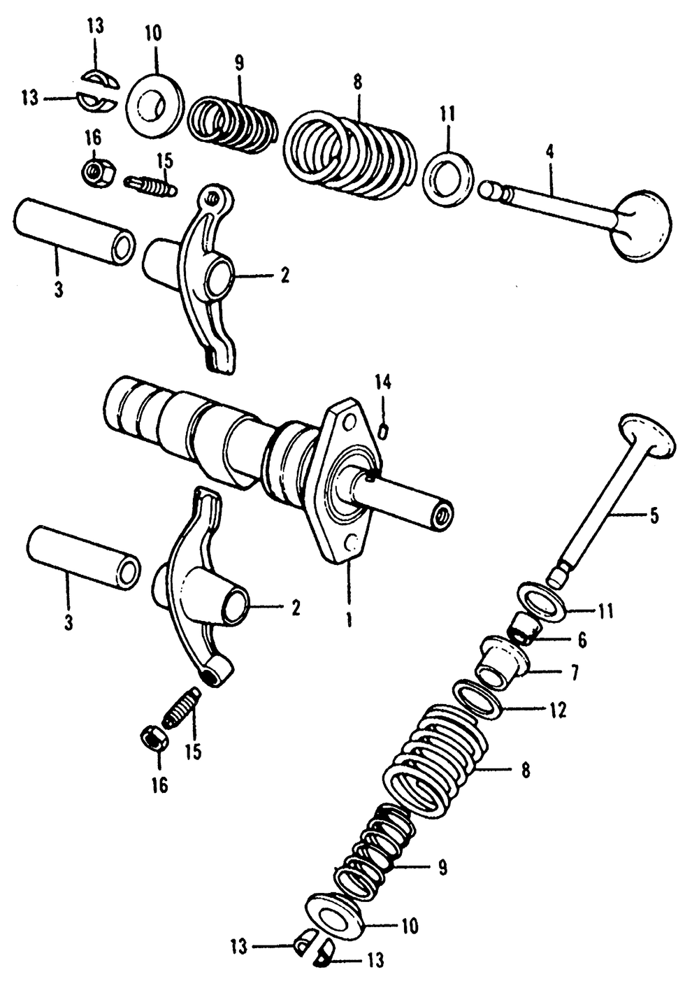 Camshaft & valve