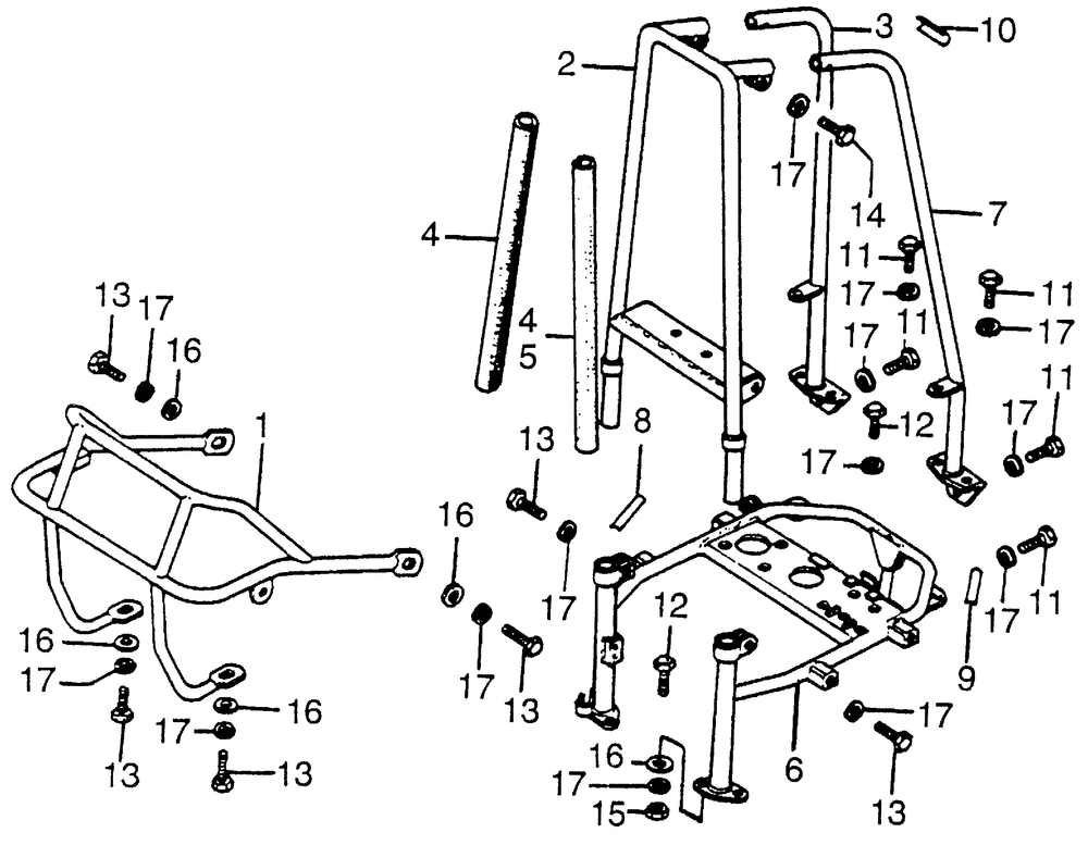 Grab rail & front bumper& roll bar 77-80