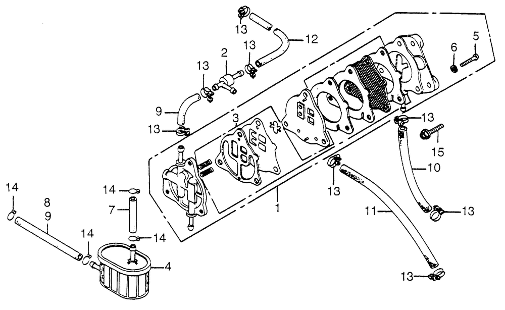 Fuel strainer & fuel pump& check valve