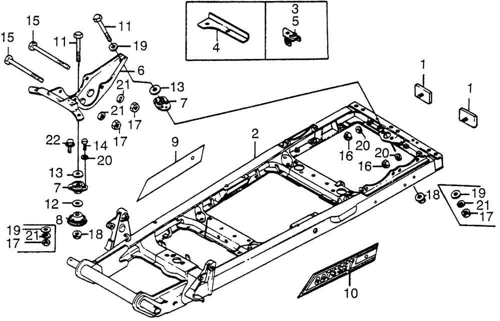 Engine mount & frame