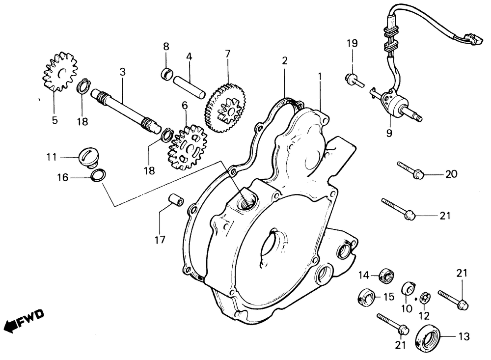 Left crankcase cover