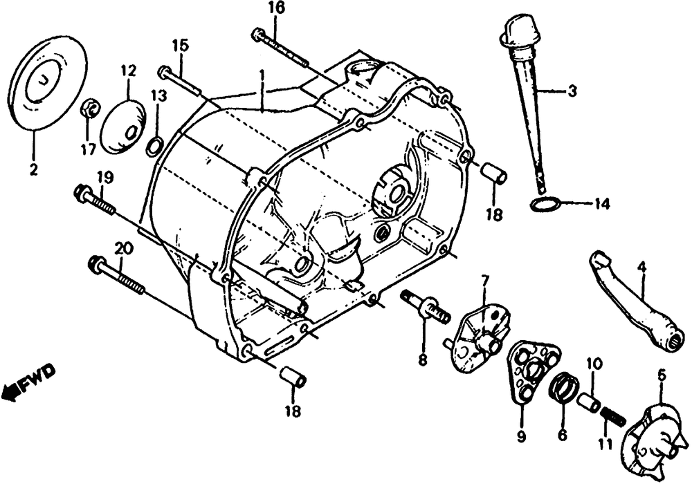 Right crankcase cover