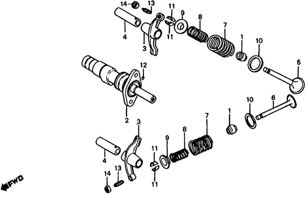 Camshaft & valve