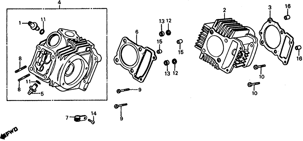 Cylinder head & cylinder