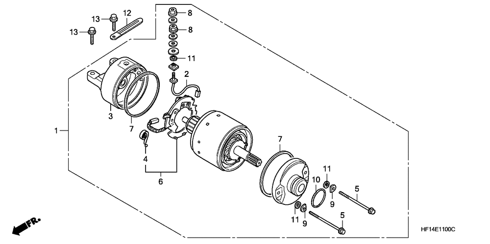 Starting motor