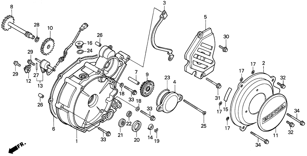 Left crankcase cover