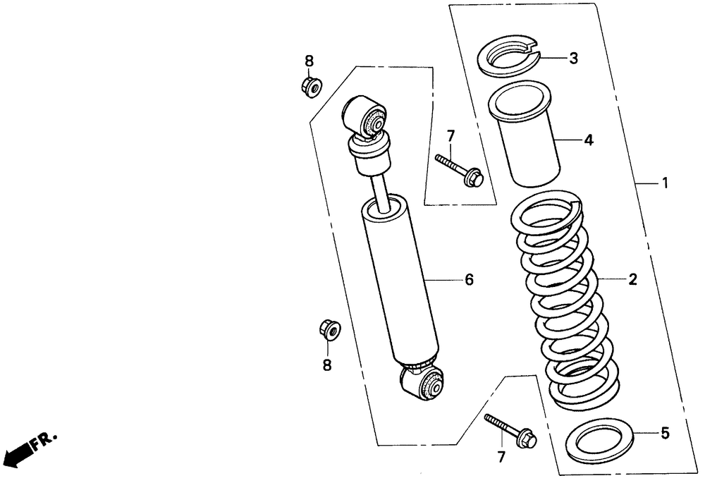 Rear shock absorber