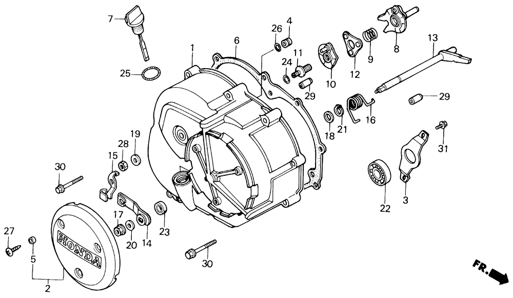 Right crankcase cover