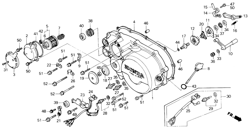 Right crankcase cover