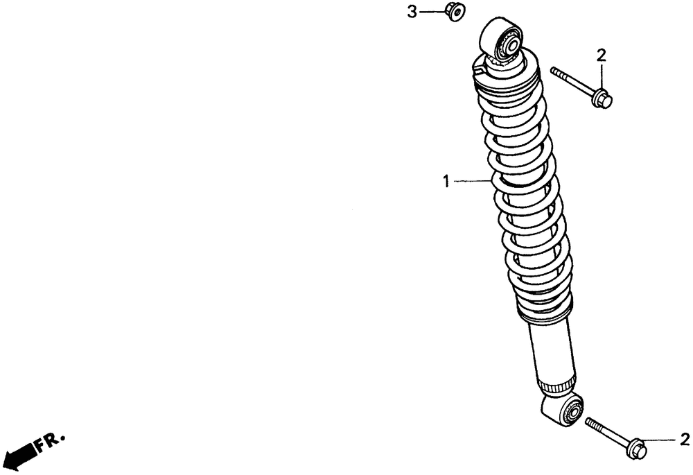 Rear shock absorber