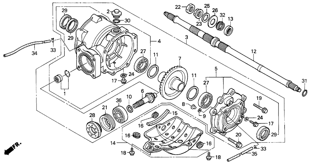 Rear final gear