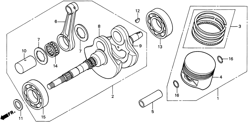 Crankshaft & piston