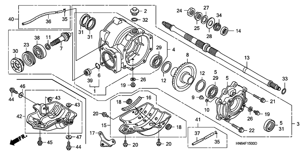 Rear final gear