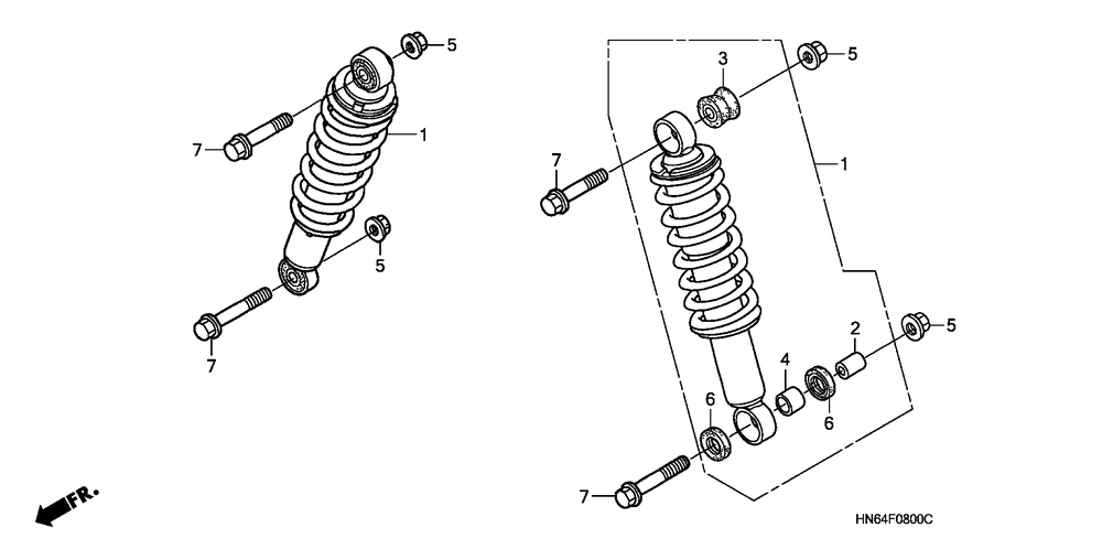 Front shock absorber