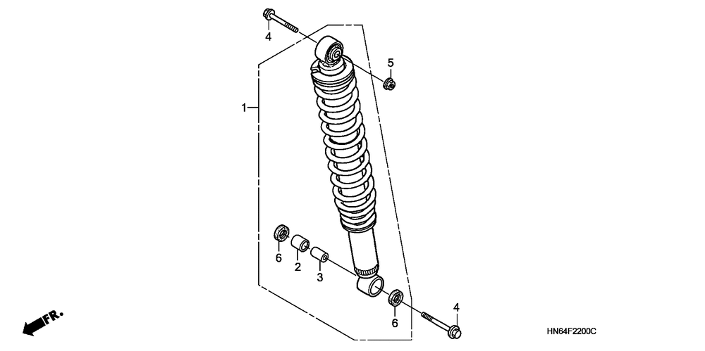 Rear shock absorber