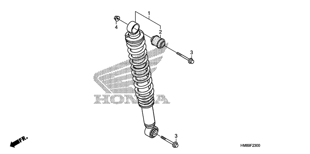 Rear shock absorber