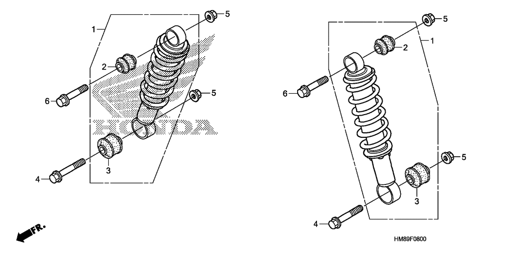 Front shock absorber