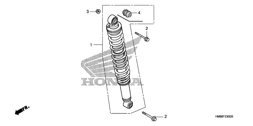 Rear shock absorber