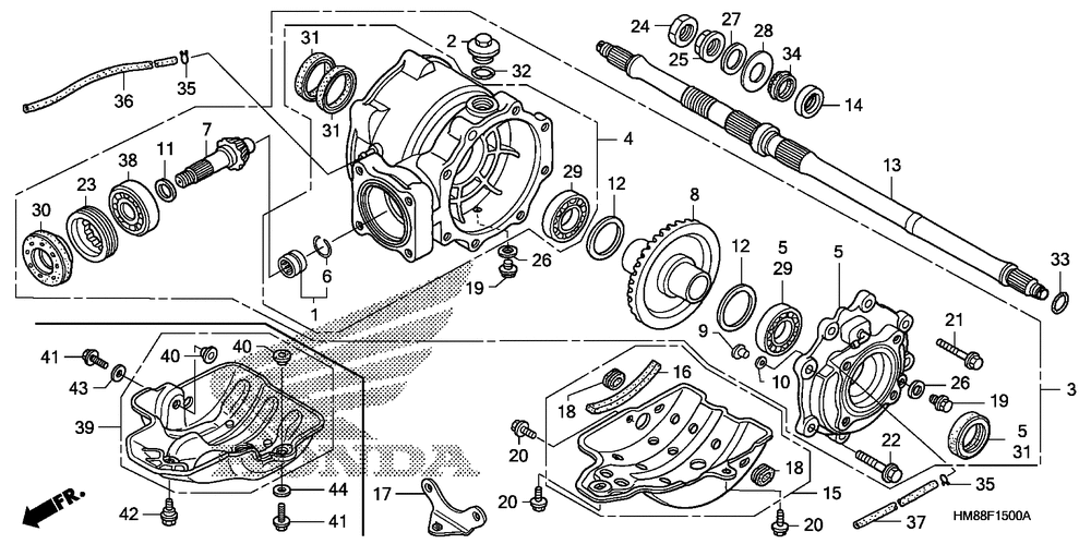 Rear final gear