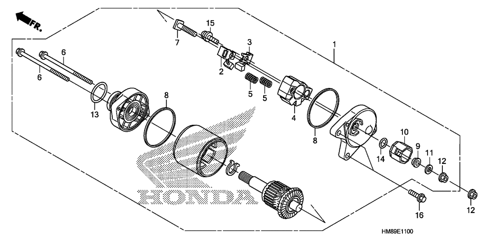 Starting motor