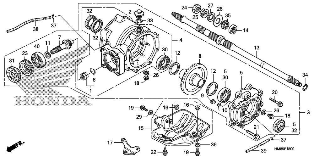 Rear final gear