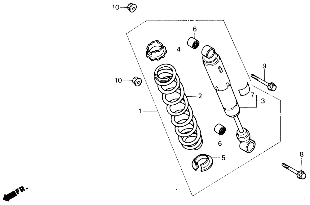 Rear shock absorber