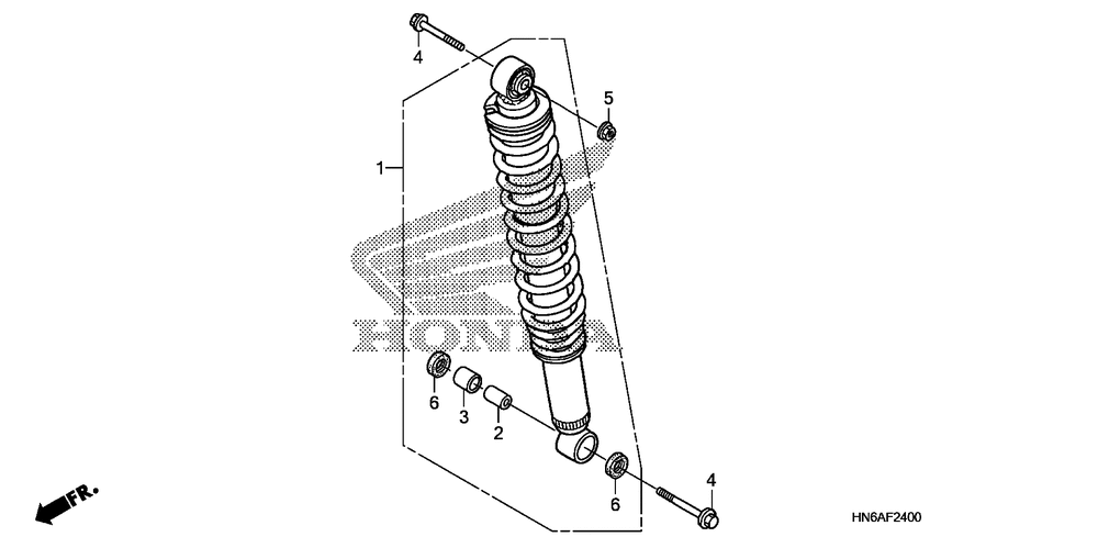 Rear shock absorber