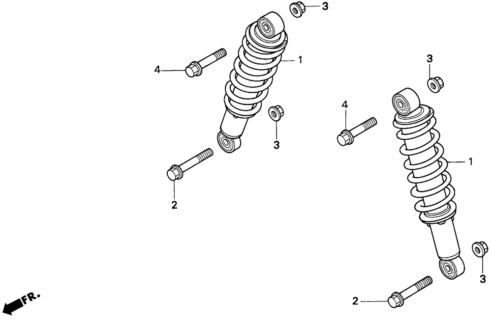 Front shock absorber