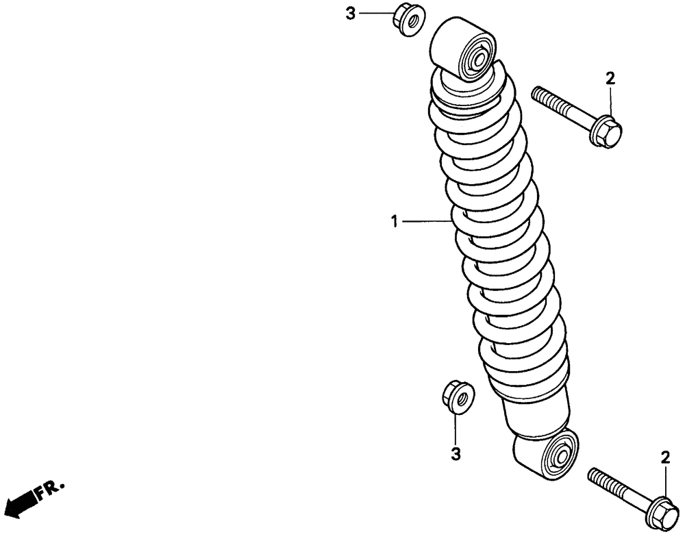 Rear shock absorber