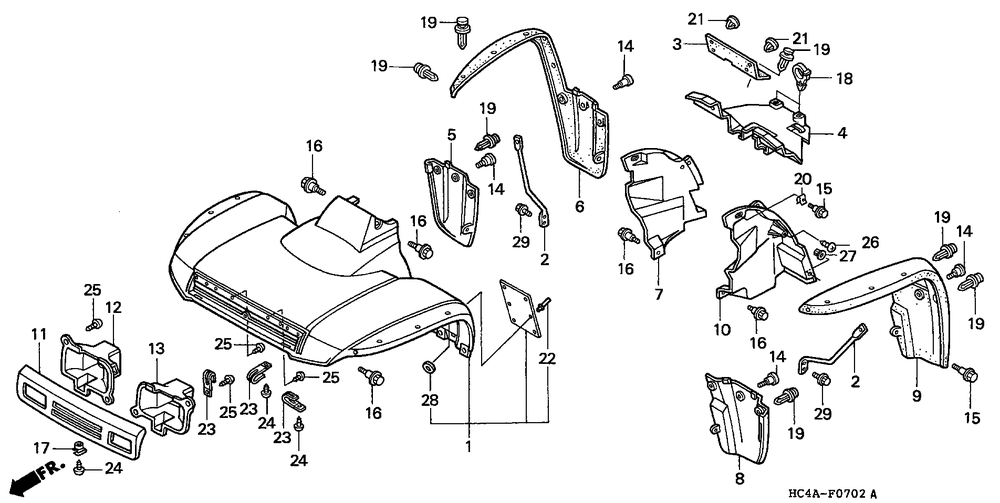 Front fender ('93-'95) 93-95