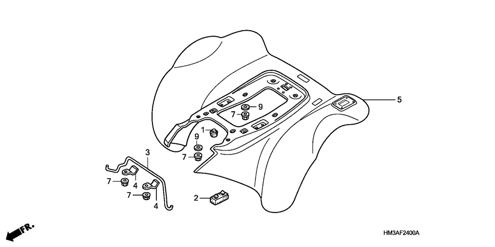 Rear fender(trx300ex01-06)