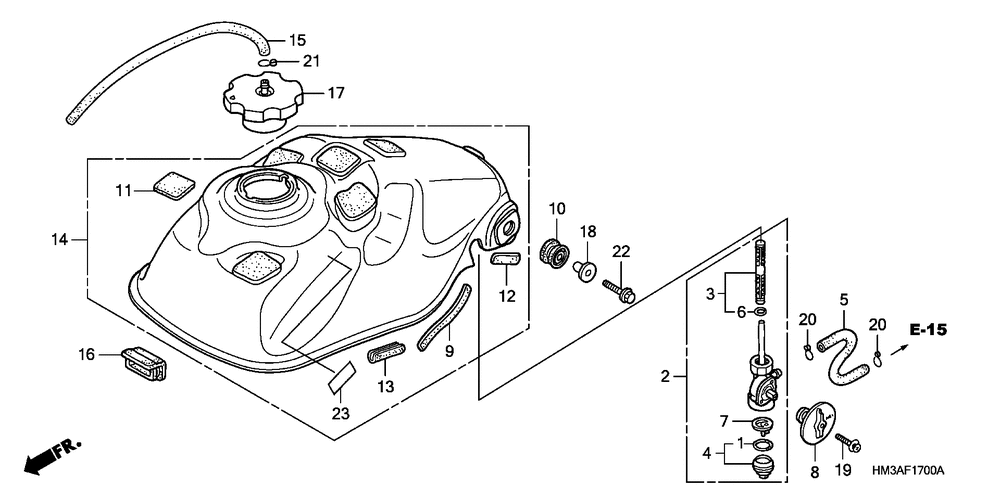 Fuel tank(trx300ex01-06)