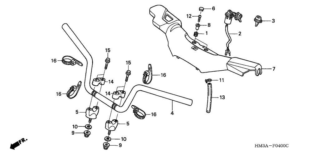 Handlebar(trx300ex01-06)